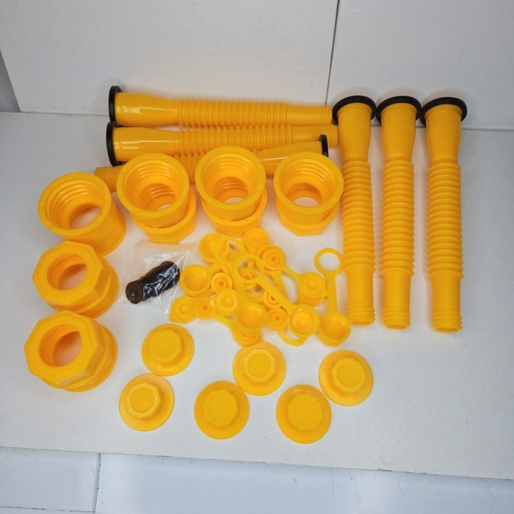 🛍 Gas Can Spout Replacement Kit with Vent Caps Spout Cover Base Caps Set 6 Kits